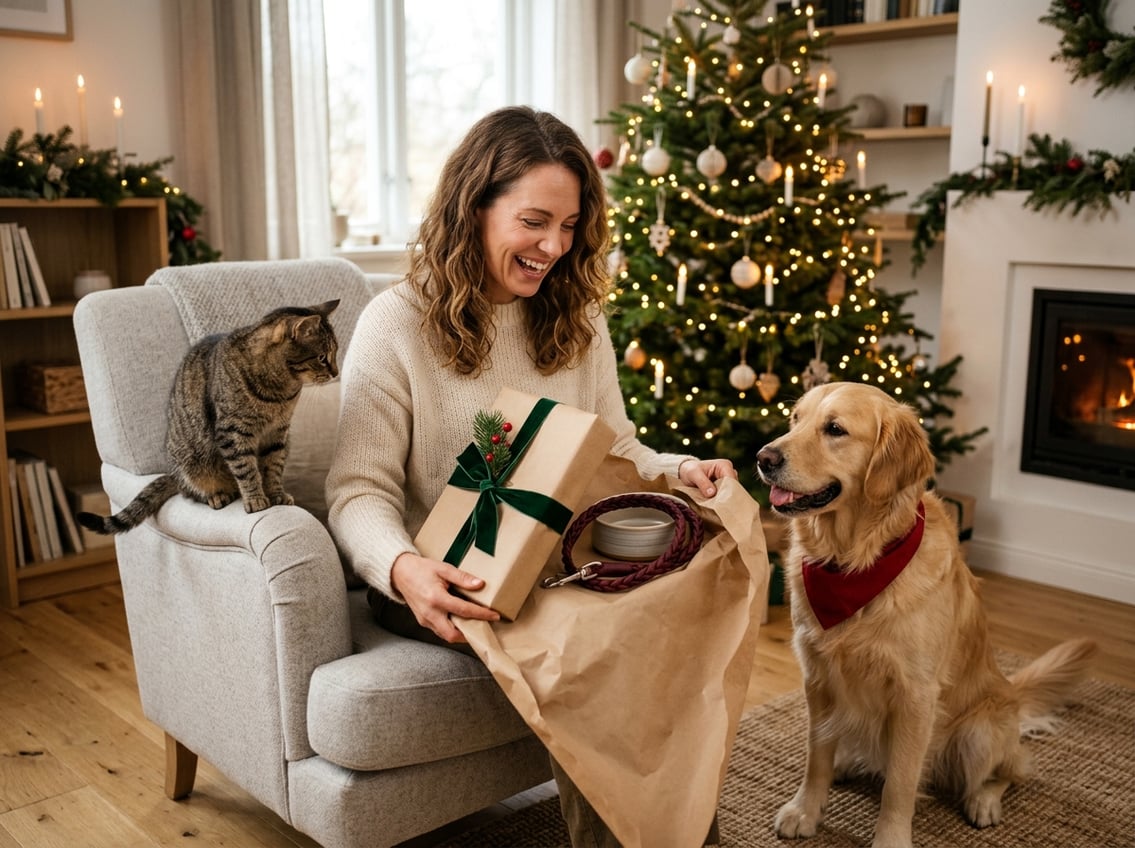 En gennemtænkt julegave til konen der lige har fået hund eller kat